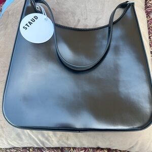 STAUD ‘Alec’ Black Shoulder Bag
